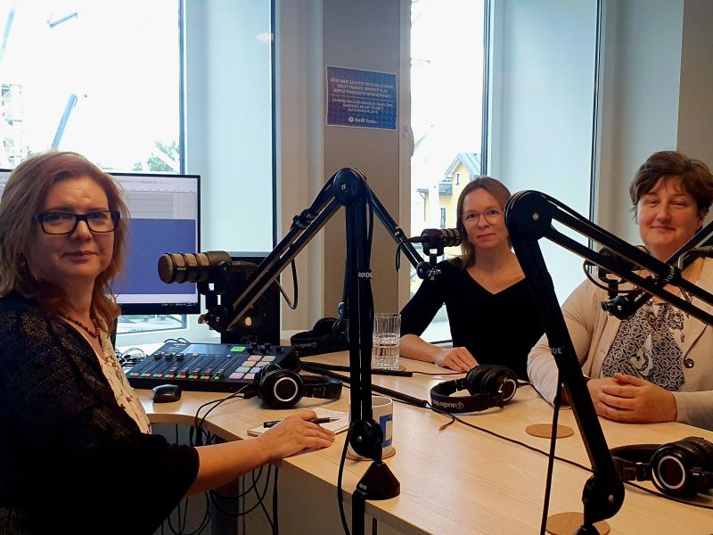 (Vasakult) Kai Härmand, Anna Liiv ja Evelyn Eichhorst