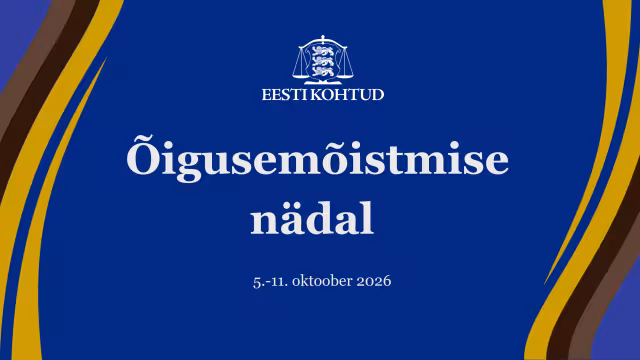 2026. aasta õigusemõistmise nädala kujundus